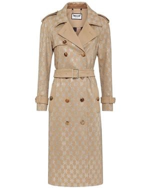 Philipp Plein Trench Con Cintura - Neutro