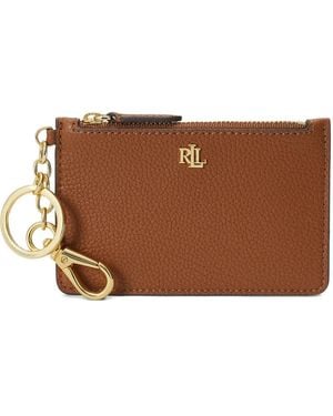 Ralph Lauren Keyring Zip Wallet - Brown