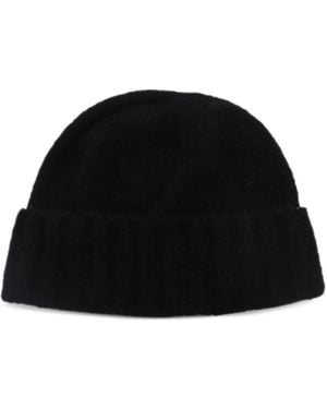 Cruciani Wide-Ribbed Hem Beanie - Black