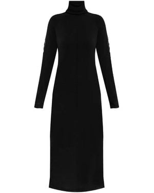Y-3 Kleid mit Rollkragen - Schwarz