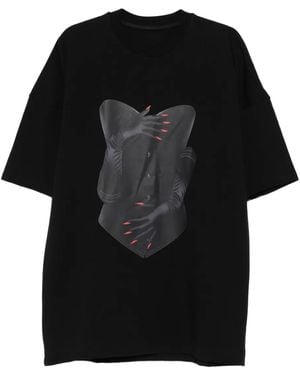 Hamza T-Shirt Con Stampa - Nero