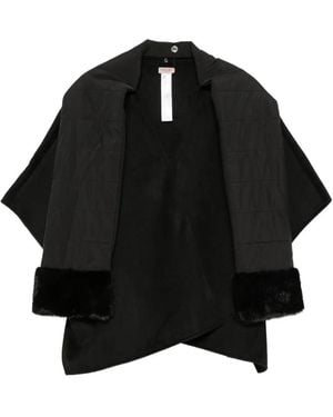 Twinset Mantella Con Bordo - Nero