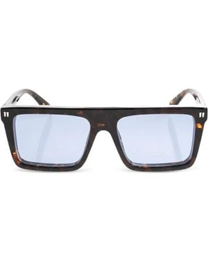 Off-White c/o Virgil Abloh Tortoiseshell-Effect Square-Frame Sunglasses - Brown