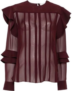 Lanvin Long-Sleeves Blouse - Purple