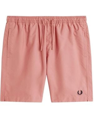 Fred Perry Costume Da Bagno Con Coulisse - Rosa