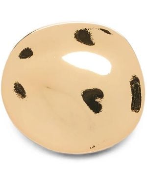 Plan C Round-Shape Brooch - Metallic