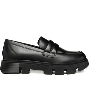Geox Hilde Penny-Loafer Mit Plateau - Schwarz