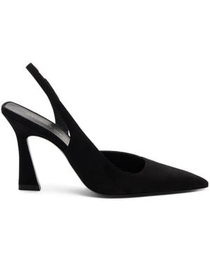 Stuart Weitzman Vinnie Pointed D'Orsay Slingback Court Shoes - Black