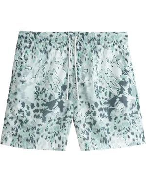 Stampd Ocean Leopard Shorts - Blue