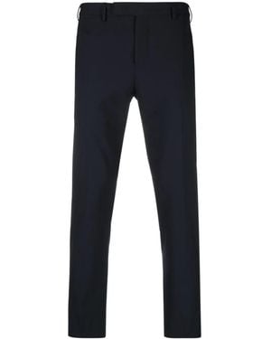 PT Torino Slim-Cut Tailored Trousers - Blue