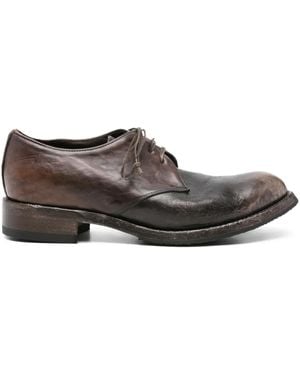 shotof Leather Derby shoes - Braun