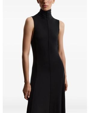 12 STOREEZ High-Neck Maxi Dress - Black