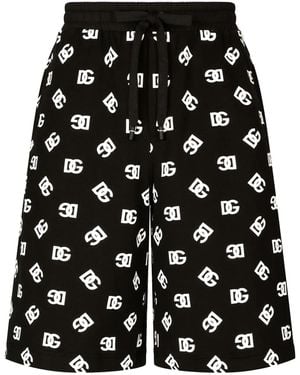 Dolce & Gabbana Cotton Bermuda Shorts For - Black