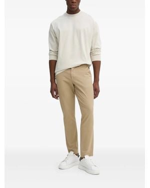 BOSS Long-Sleeve Crew-Neck T-Shirt - Natural