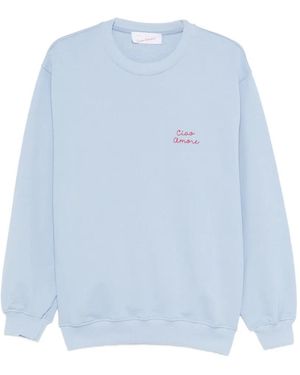 Giada Benincasa Besticktes Sweatshirt - Blau