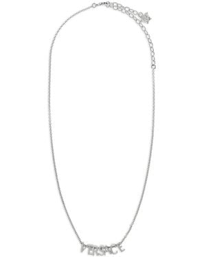 Versace Collier À Logo Lettre - White
