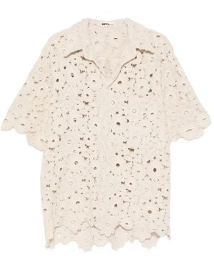 MTL Studio Giulia Crochet Shirt - White