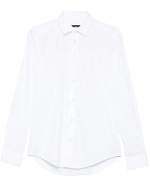 Brian Dales Long-Sleeve Classic-Collar Shirt - White