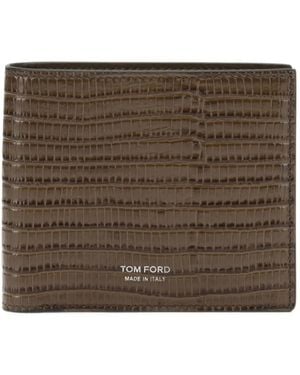 Tom Ford Tejus T Line Wallet - Brown