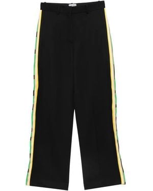 Loewe Pantaloni Con Banda Laterale - Nero