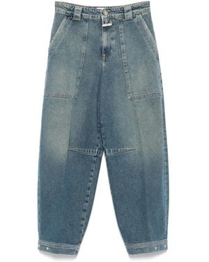 Closed Rhannon Utility-Pocket Barrel Jeans - Blue