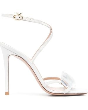 Gianvito Rossi ビジューストラップ サンダル - ホワイト