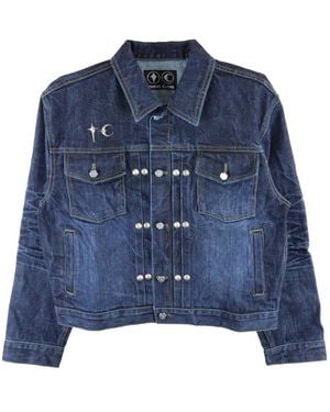 THUG CLUB Naval Warfare Denim Jacket - Blue