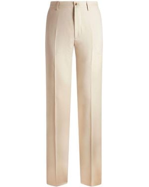 Etro Wool Twill Trousers - Natural