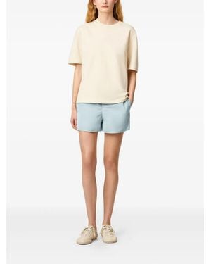 Ami Paris Elasticated-Waist Shorts - Blue