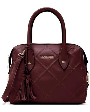 Laura Biagiotti Bolso Shopper Acolchado Con Borla - Morado