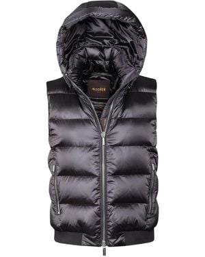 Moorer Layre-Hc Hooded Gilet - Black
