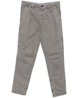 Brunello Cucinelli Pantalones Cargo Con Bolsillos Con Cremallera - Gris
