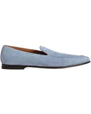 Dolce & Gabbana Suede Slip-On Loafers - Blue