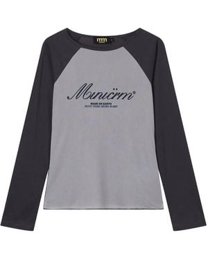 Mini Cream Raglan-Sleeve T-Shirt - Gray