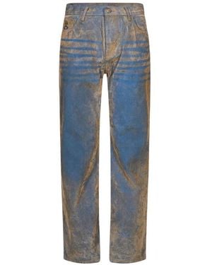Kidsuper Faded Straight-Leg Jeans - Blue