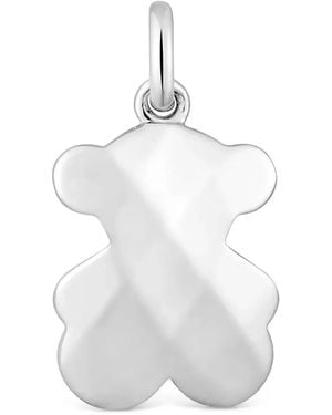 Tous Collier À Pendentif Ourson - Blanc