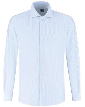 Fedeli Striped Shirt - Blue