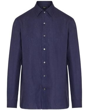 ZEGNA Buttoned Shirt - Blue