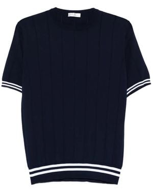 Panicale Camiseta a rayas - Azul