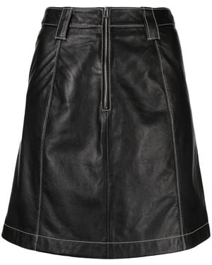 Paul Smith Minifalda Con Costuras En Contraste - Negro