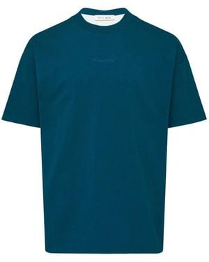 Fear Of God Logo-Embroidered T-Shirt - Blue