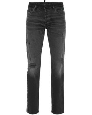 Philipp Plein Straight-Leg Jeans - Grey