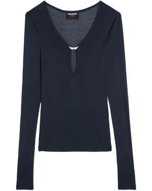 Zadig & Voltaire Tunisian Tina T-Shirt - Blue