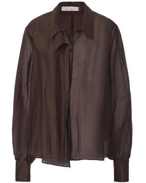 ili node Zephyr Sheer Jacket - Brown