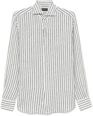 Dell'Oglio Striped Shirt - White