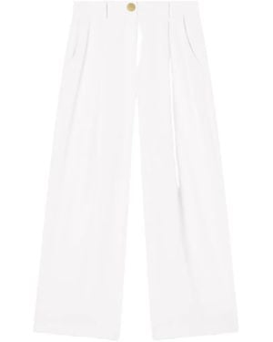 ARMANI EXCHANGE Pleated Palazzo Pants - White