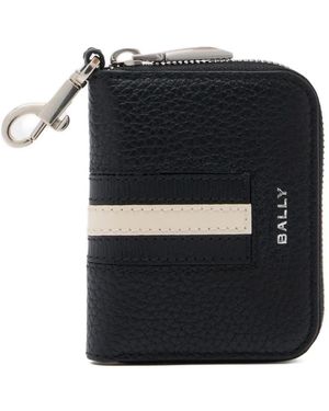 Bally Schlüsseletui Aus Strukturiertem Leder - Schwarz