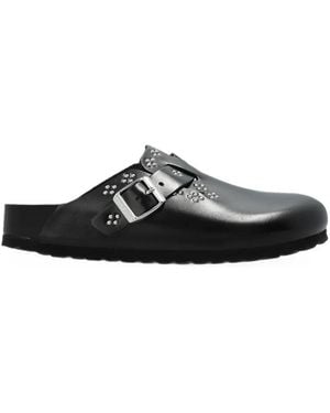 Birkenstock Boston Rivet-Border Small Sandals - Black