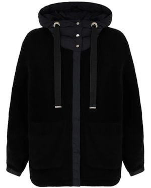Herno Hooded Bomber Jacket - Black
