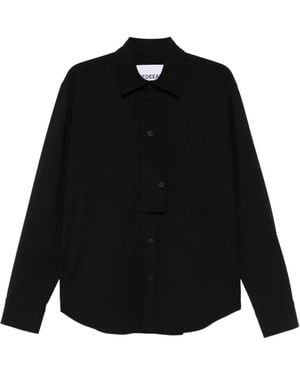 MEDEA Reversed-Pocket Shirt - Black